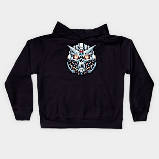 Biomech Skull S01 D100 Kids Hoodie